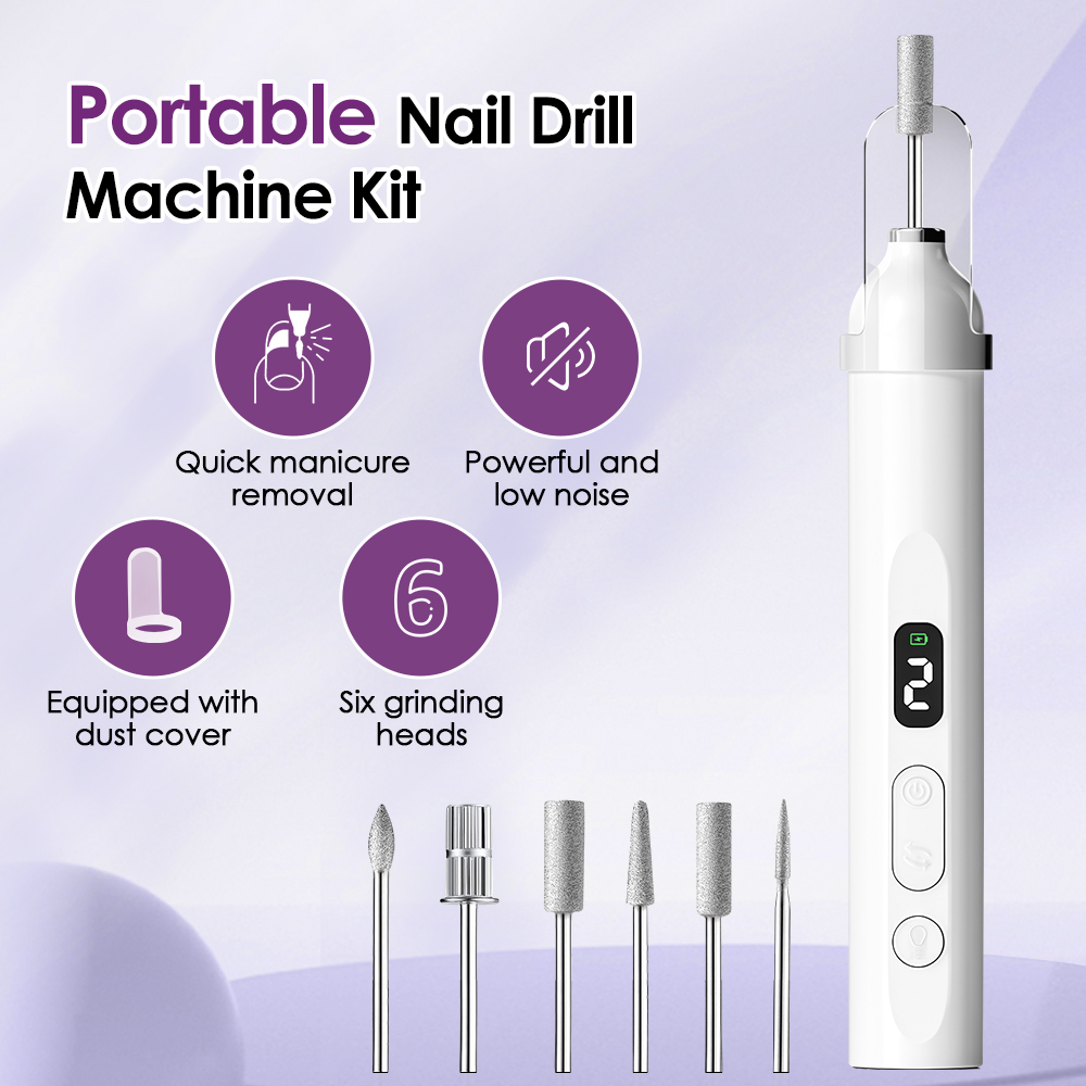 Power Tools Brand - Cordless Electric Nail Drill with UV