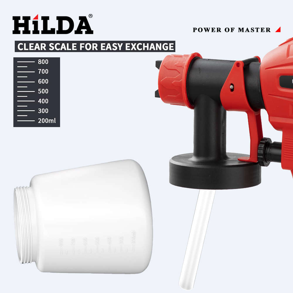 HILDA 800ML Electric Spray Gun – обзор и цена Power Tools Red