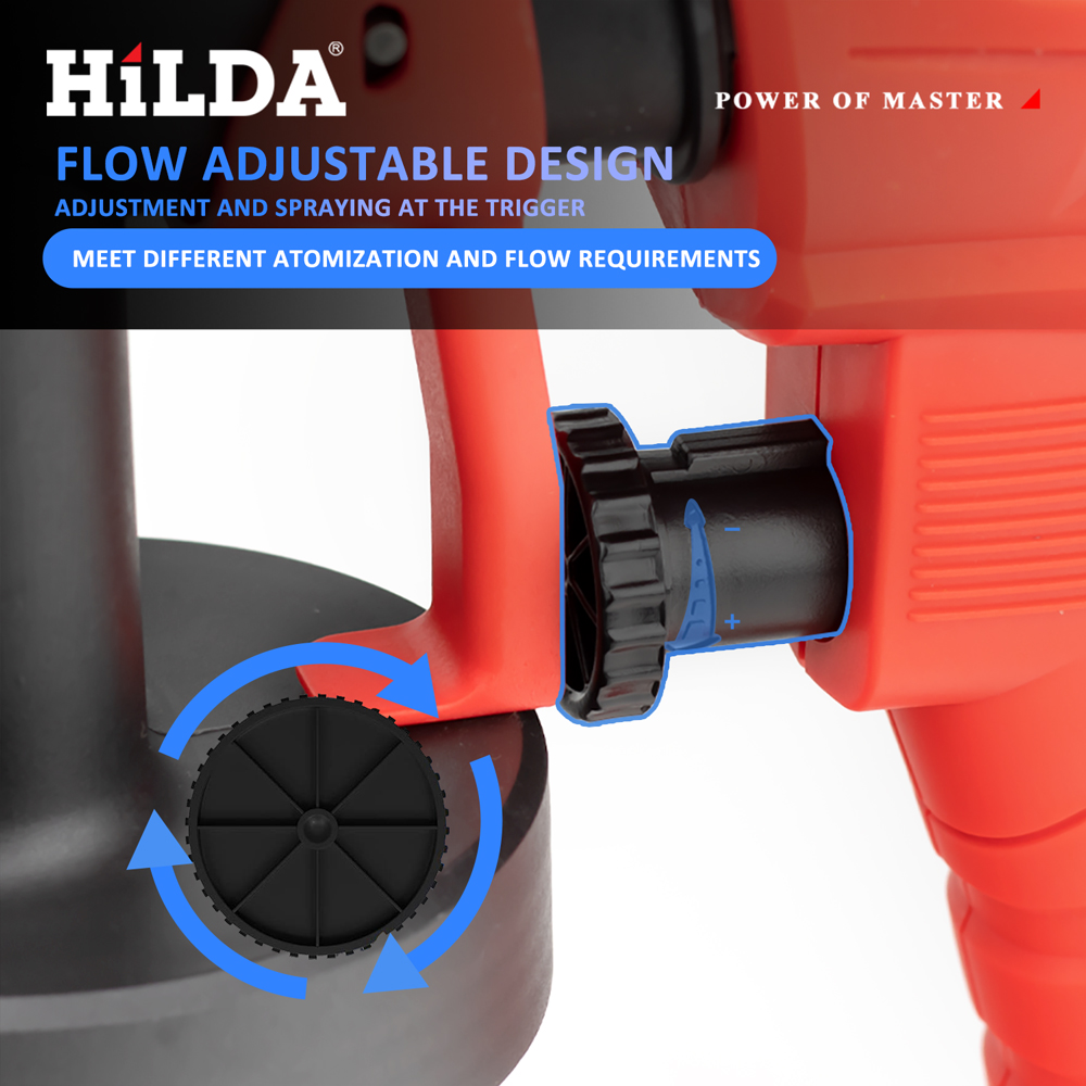 HILDA 800ML Electric Spray Gun – обзор и цена Power Tools Red