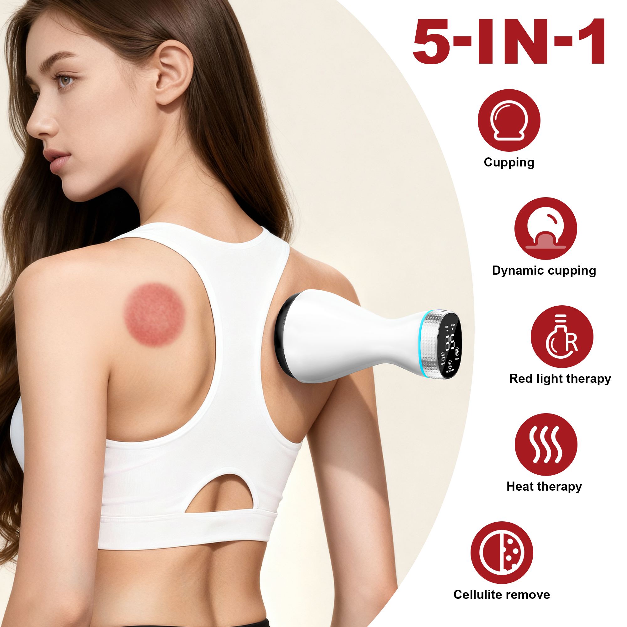 5-in-1 Electric Cupping Massag – обзор и цена Power Tools Red