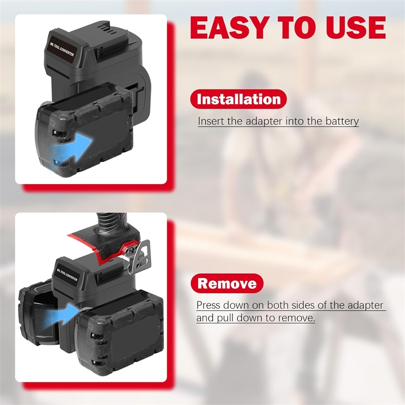 2 in 1 Battery Adapter for Mil – обзор и цена Power Tools Red