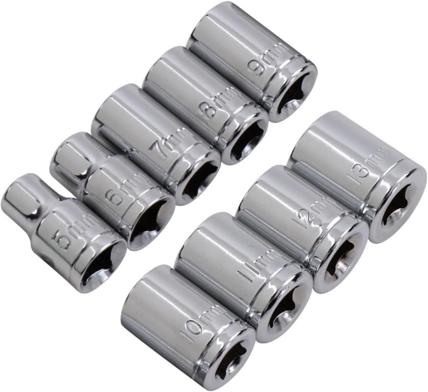 45/9Pcs 1/4 Inch Drive 5-13mm  – обзор и цена Power Tools Red