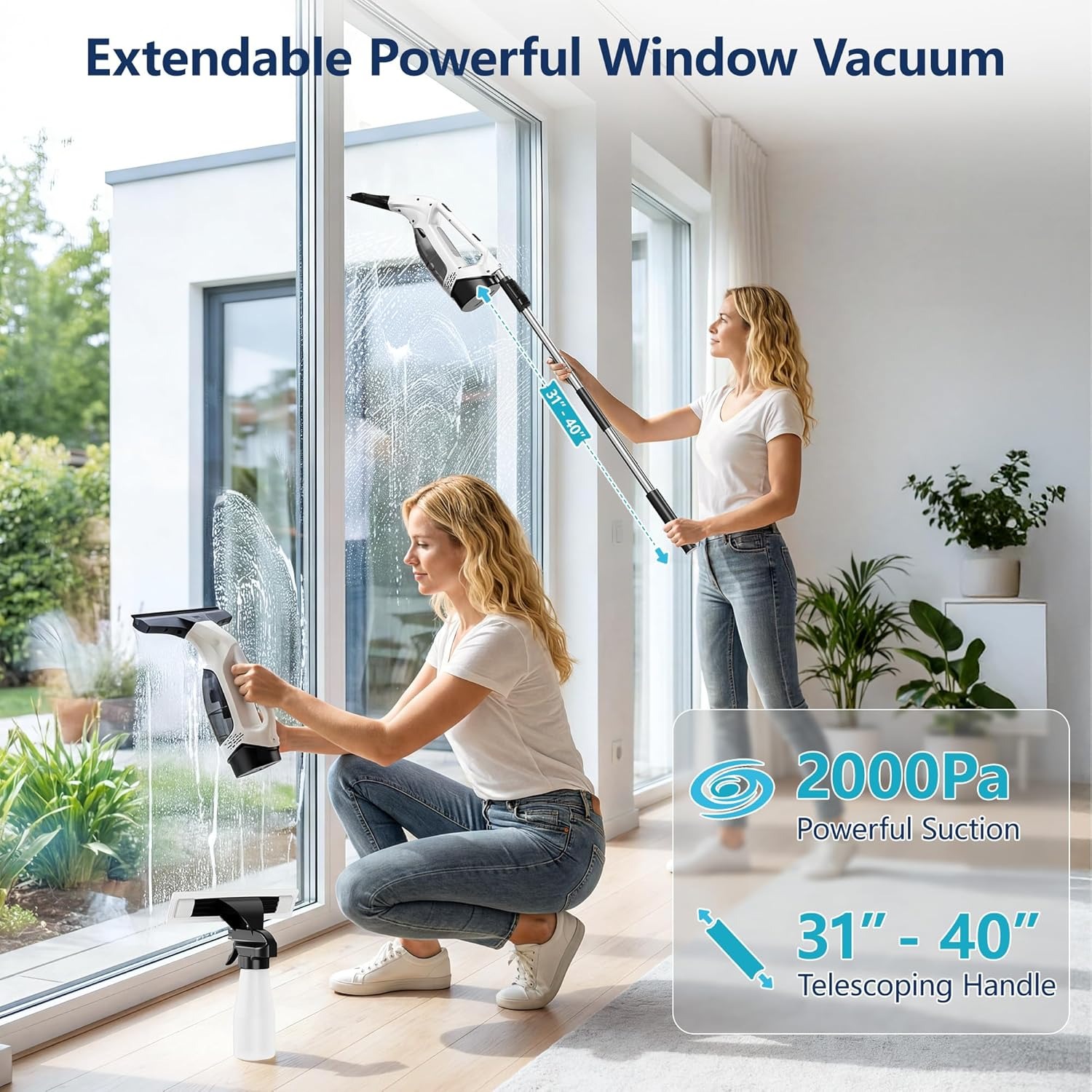 2000Pa Handheld Window Vacuum  – обзор и цена Power Tools Kits