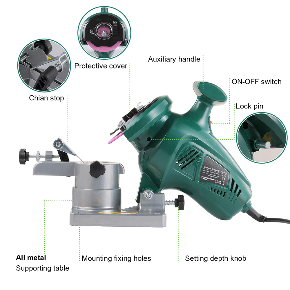 POSENPRO 250W ChainSaw Sharpen – обзор и цена Power Tools Brand