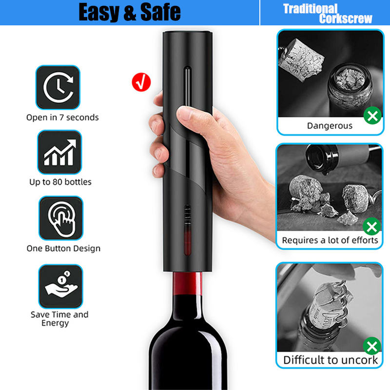 Electric Wine Bottle Opener Au – обзор и цена Power Tools Red