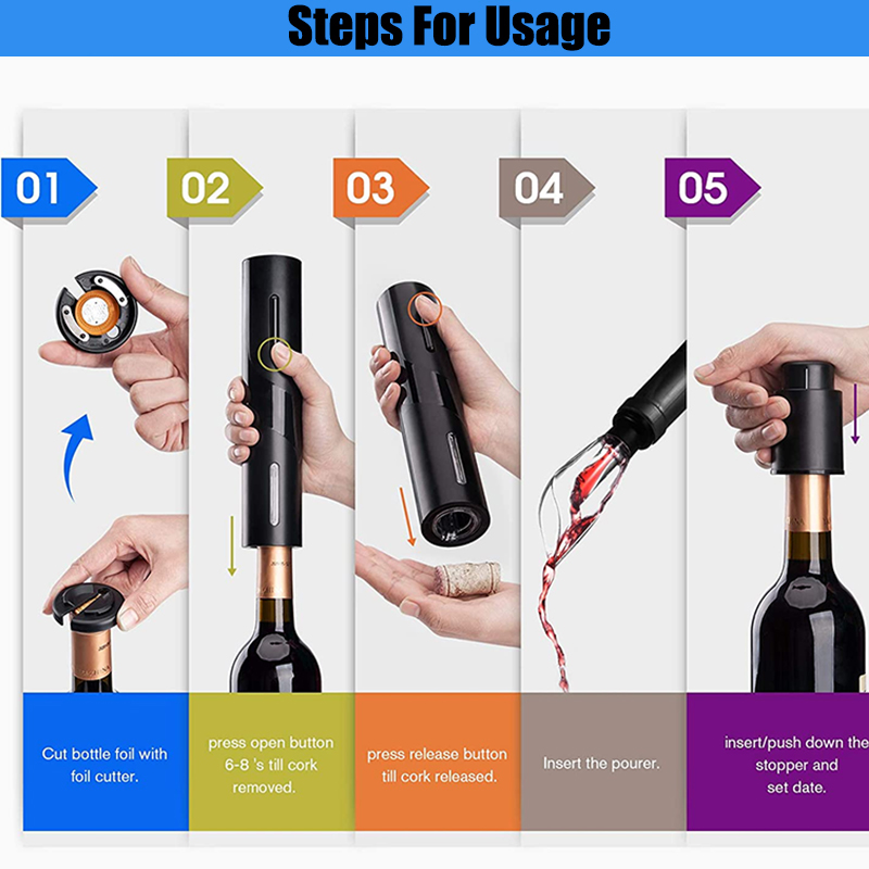 Electric Wine Bottle Opener Au – обзор и цена Power Tools Red