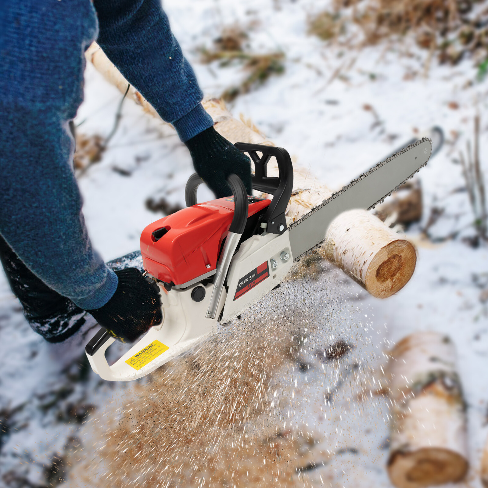 52cc Gasoline Chainsaw 22 Inch – обзор и цена Power Tools Red