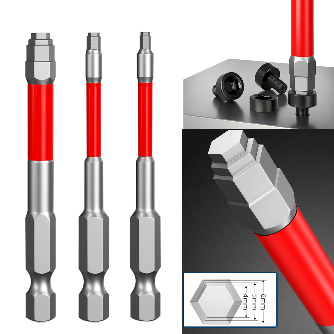 Red S3 Titanium Plated Hex Scr – обзор и цена Power Tools Red