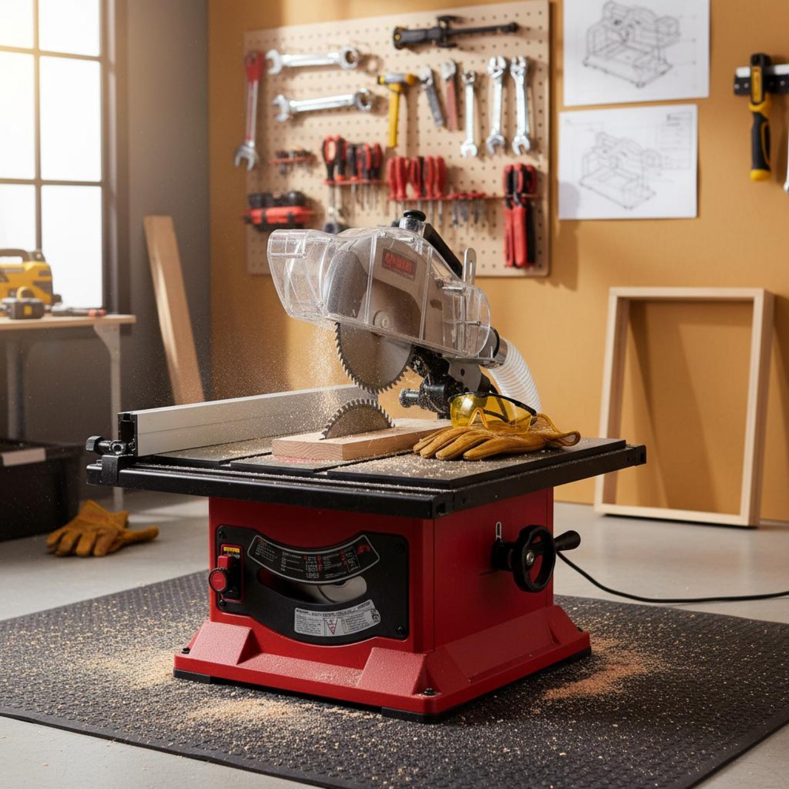 Table Saw Dust Guard Transpare – обзор и цена Power Tools Vacuum