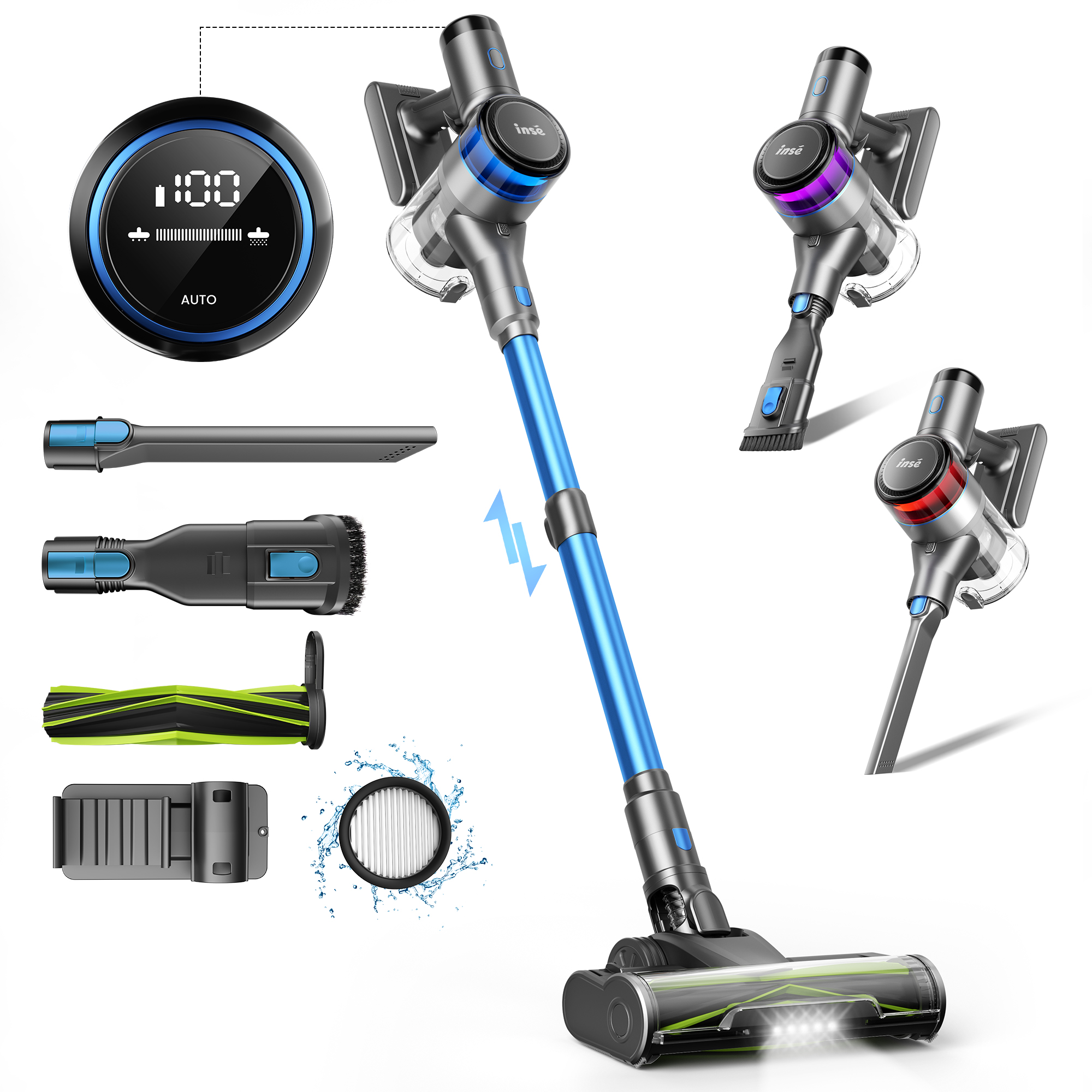INSE S9X Handheld Stick Vacuum – обзор и цена Power Tools Vacuum